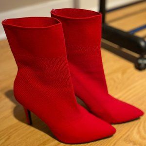 Brash Knit Pointy Toe Bootie Heel Stiletto Size 37 attitude!